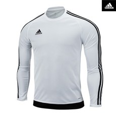 adidas 愛迪達 線條長袖運動T恤 白色