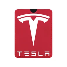 새로운 테슬라 모델 3 카드 홀더 보호 커버 키 체인 테슬라 모델 Y 키 액세서리용 스웨이드 키 케이스 커버, 02 빨간