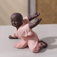 天翊 優選 陶瓷和尚花瓶 仿真花擺件裝飾品, 飛龍在天,12.2*8*15.5