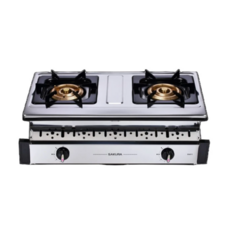 SAKURA櫻花牌雙環安全爐G6611，雙爐頭設計，不鏽鋼材質，安全熄火裝置, 液化石油氣 (LPG), G-6611S