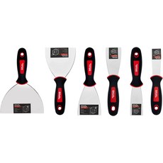 패치 및 충전용 스테인리스 스틸 유연 퍼티 나이프 세트 6개 - 1-14인치 1-12인치 2 3 4 6 블레이드