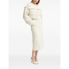 데이비르거엣미켈슨 프린지 트위드 재킷