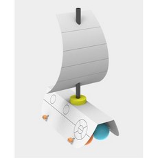 공기의힘 풍력실험 바람 돛단배 만들기 동력기 교과실험 도면학습 만들기키트 과학DIY, 2개