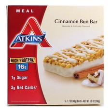 ATKINS 肉桂麵包條, 5件, 48克
