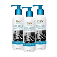 네이쳐스베이비오가닉스 페이스 & 바디 모이스춰라이저 유아로션, 236.5ml, 3개