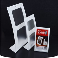 건shop디자인 라운드형 단면 메모꽂이 안내문 거치대 미니가격표, A6