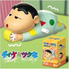 [짱구는 못말려]짱구 태엽 피규어, 잠옷파자마 짱구, 1개, Pajamas Shin Chan