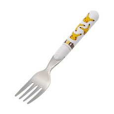 Skater 日本製不鏽鋼湯匙 SR1 幼童餐具 - Sumikkogurashi 角落小夥伴, 1個, 皮卡丘叉子(圓柄)