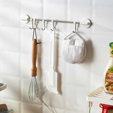 키친툴걸이 조리도구거치대 국자걸이 씽크대 주방국자걸이 조리기구걸이 주방 걸이 5구 국자거치대 국자받, 1개, 단일상품1