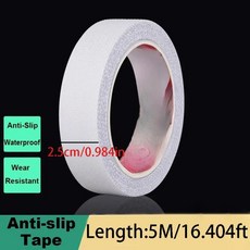 롤 투명 미끄럼 방지 테이프 계단 샤워실 발코니용 고강도 방수, 1개, 1. 1 Roll 2.5cmx5M
