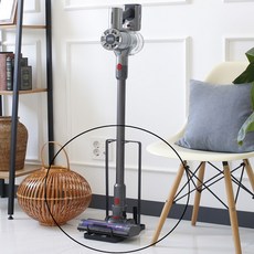 무타공 무선 청소기 거치대 다이슨 차이슨 샤오미 전기종 호환 스탠드 청소기 받침대, 화이트