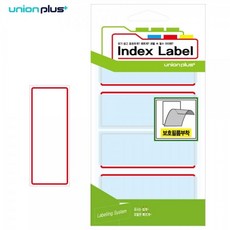 (1+1+1)3개세트유니온 견출지 보호필름 87x34 (UL-2403) (적색) (13매입), 상세페이지 참조