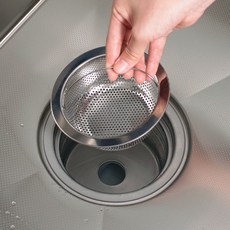 BAS 올 스텐 원형 싱크대 배수구망, 1개, 1개