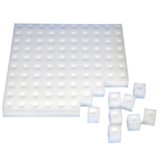 수경재배스펀지 사각 100pcs, 100개