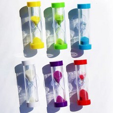 흡착식 고정 3분 모래시계 바른 양치습관 미니 타이머 양치타이머, 색상랜덤1P