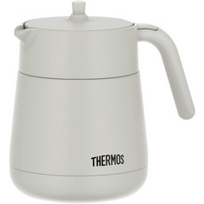 써모스 진공 단열 찻주전자 스트레이너 700ml 라이트 그레이 TTE-700 LGY