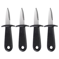손질 조개칼 B타입, 4개, 블랙