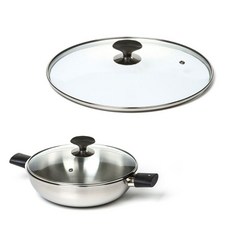 강화유리 냄비뚜껑 16cm에서34cm 젓가락거치형 유리뚜껑 후라이팬뚜껑 멀티커버 멀티뚜껑 냄비커버 유리덮개, 유리뚜껑 26cm 블랙T형