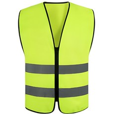 하이라이트 반사 이중라인 안전조끼, 그린, 1개