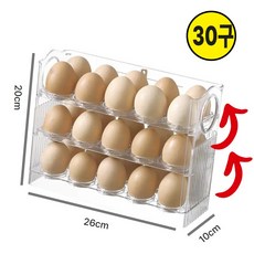 지버다마 계란30개 보관함 달걀트레이 보관용기 CER-0323, 반투명 WHITE, 1개