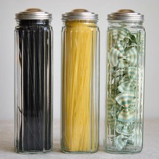 도요사사키 글라스 파스타병 보관병 파스타보관통, 1개, 1.5L