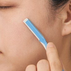 일본 페더 피아니 페이스 제모기 얼굴 눈썹 잔털용 면도기, 1개, 3개입