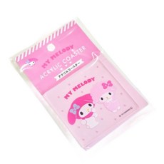 투명 코스터 아크릴 컵받침 캐릭터 굿즈 데스크 소품 마이멜로디