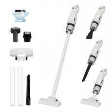 헤이즈 스냅클린 무선 미니 핸디 청소기 스틱형 진공청소기 가성비 초경량 다용도 스탠딩형, 화이트, EQ-440K
