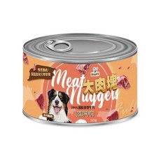 Woofit 渥夫特 Meat 大肉塊 Nuggets 犬罐 165g 原型肉塊 寵物罐頭 原野牛肉, 1個, 牛