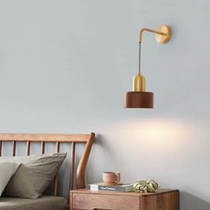 胡桃實木銅製吊燈 臥室床頭壁燈 木質餐吊燈 玄關樓梯過道燈, 胡桃實木吊燈