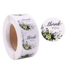 옐로우플라워 땡큐스티커1(7-03) 500pcs OC_0404TG