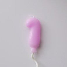파티굿즈 빅 뚱카롱 파스텔 숫자초 생일초 케이크 생일파티 기념일, 1개, 15ml, 1