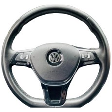 VW 方向盤裝飾框貼紙 GOLF7 TIGUAN Touran車系專用 內裝改裝 沂軒精品, 碳纖維, 1個