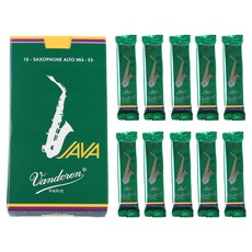반도린 자바 JAVA 알토 색소폰 리드 2.5호 (낱개 10개 1박스), 1세트