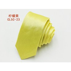 亮面純色領帶 手打款領帶 男女通用 正裝商務 質感仿絲材質 5公分8公分寬度 紅色黑色+檸檬黃23(5釐米)+均碼