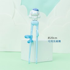 韓國 lilfant 大耳狗304不鏽鋼兒童餐具套裝 (筷子/湯匙/叉子/杯子/水壺/餐盤/餐具袋)，可愛卡通設計，外出攜帶方便, 1個, 極限90˚學習筷 右手, 筷子/湯匙/叉子/杯子/水壺/餐盤/餐具袋