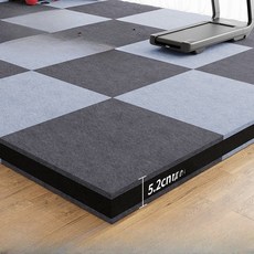 드럼 매트 피아노 악기 소음 방음 흡음 진동 방지 바닥 연습실 층간 학원 카펫, C.100CMx120CM 다크그레이 5.2CM