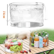 휴대용 접이식 물통 야외 출장 세면대 휴대용 여행 세면대 캠핑 야채 세면대 세탁 세면대, 1개