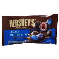 허쉬 다크 초콜릿 아사이 블루베리 35g 12개 간식 탕비실 부식, 38g
