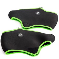 피겨화 스케이트 덮개 겨울 양말 올림픽 실내, 1개, 블랙그린 플리스 없음