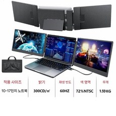 랩토모 노트북 멀티 모니터 듀얼 보조 트리플 포터블 휴대용, D. 14.0인치 듀얼 S3 업그레이드