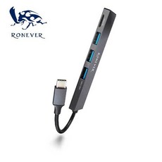 RONEVER PC024 鋁合金 USB3.2 二合一 集線器 HUB 讀卡機, 1個