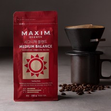 맥심 [맥심] 원두분쇄커피 시그니처 블렌드 미디엄 밸런스 200g
