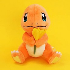 포켓몬스터 꽃을 든 파이리 인형, 혼합색상, 14cm, 1개