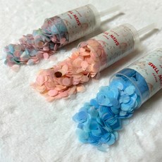 무화약 소리없는 꽃가루 종이폭죽, 1개, 블루