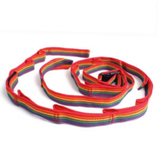 야외 캠핑 차박 여행 용품 무지개 걸이 거치 빨래줄 선물용 선물 축하선물 기념선물, 레인보우, 1개