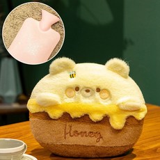 可愛狗狗造型毛絨暖水袋, 1個, 小熊,30*30cm