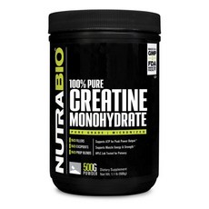 NUTRABIO 肌酸無麩質素食補充粉, 500g, 1罐