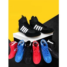 [강력한 그립감] 논슬립 복싱신발 하이탑 격투기 권투화