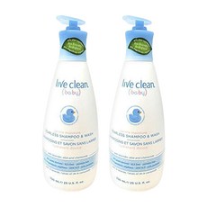 리브클린 젠틀 모이스처 저자극 어린이용 샴푸 & 워시 올인원클렌저, 2개, 750ml
